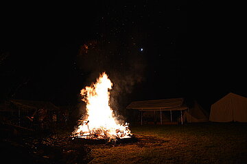 Lagerfeuer beim Zeltlager 2017